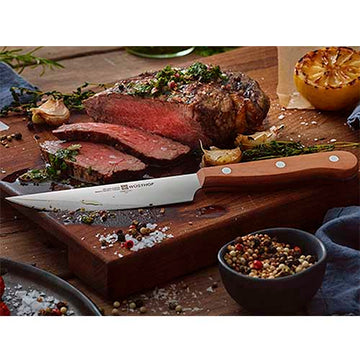 Juego 4 cuchillos para carne con estuche de madera Wusthof